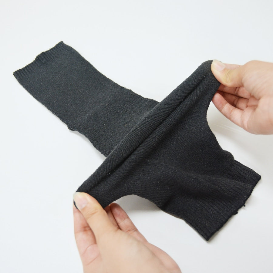 レッグウォーマーかかとなし冷え取り・室内就寝用