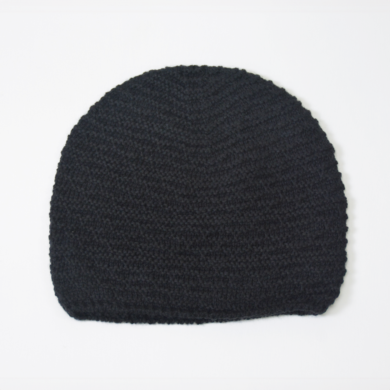 ニット帽ラムウール100%ビーニー帽