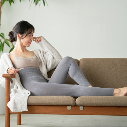 ロングレギンスシルク90% 日本製