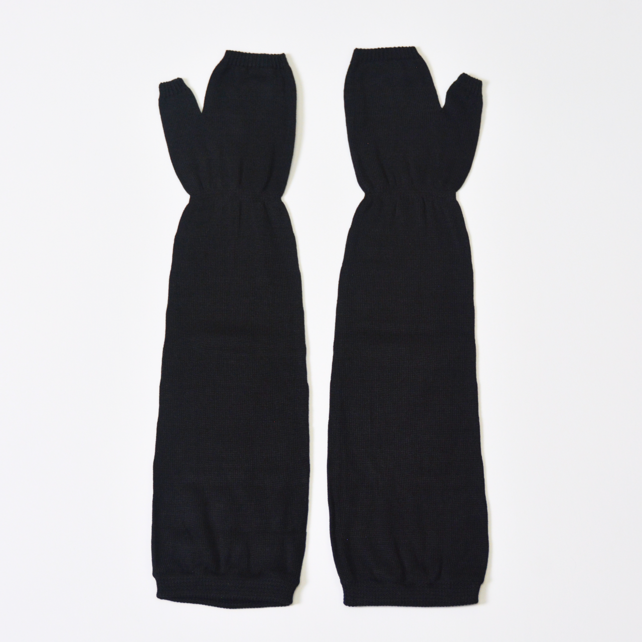 夏用UVカットアームカバーミドル丈 シルク100%