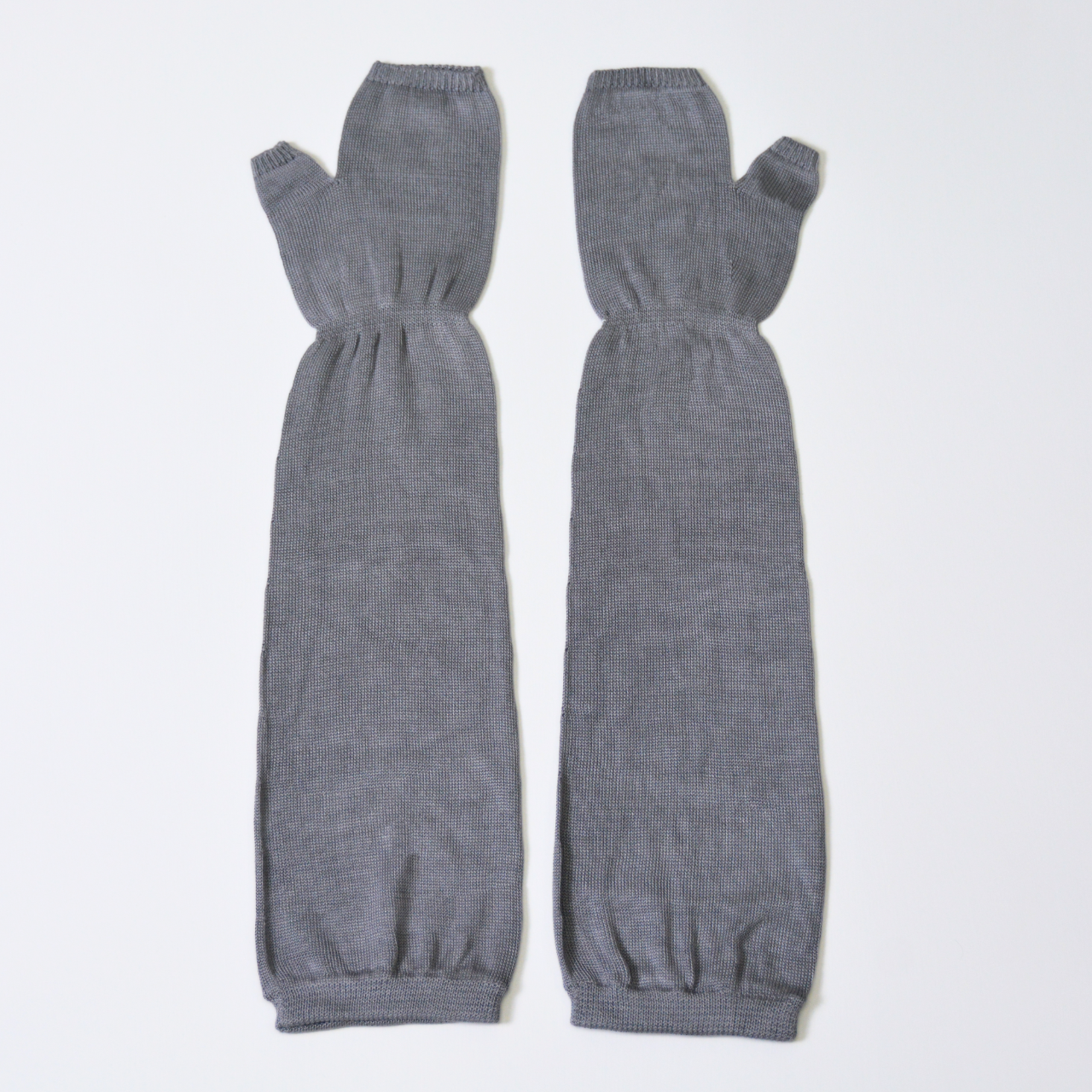 夏用UVカットアームカバーミドル丈 シルク100%