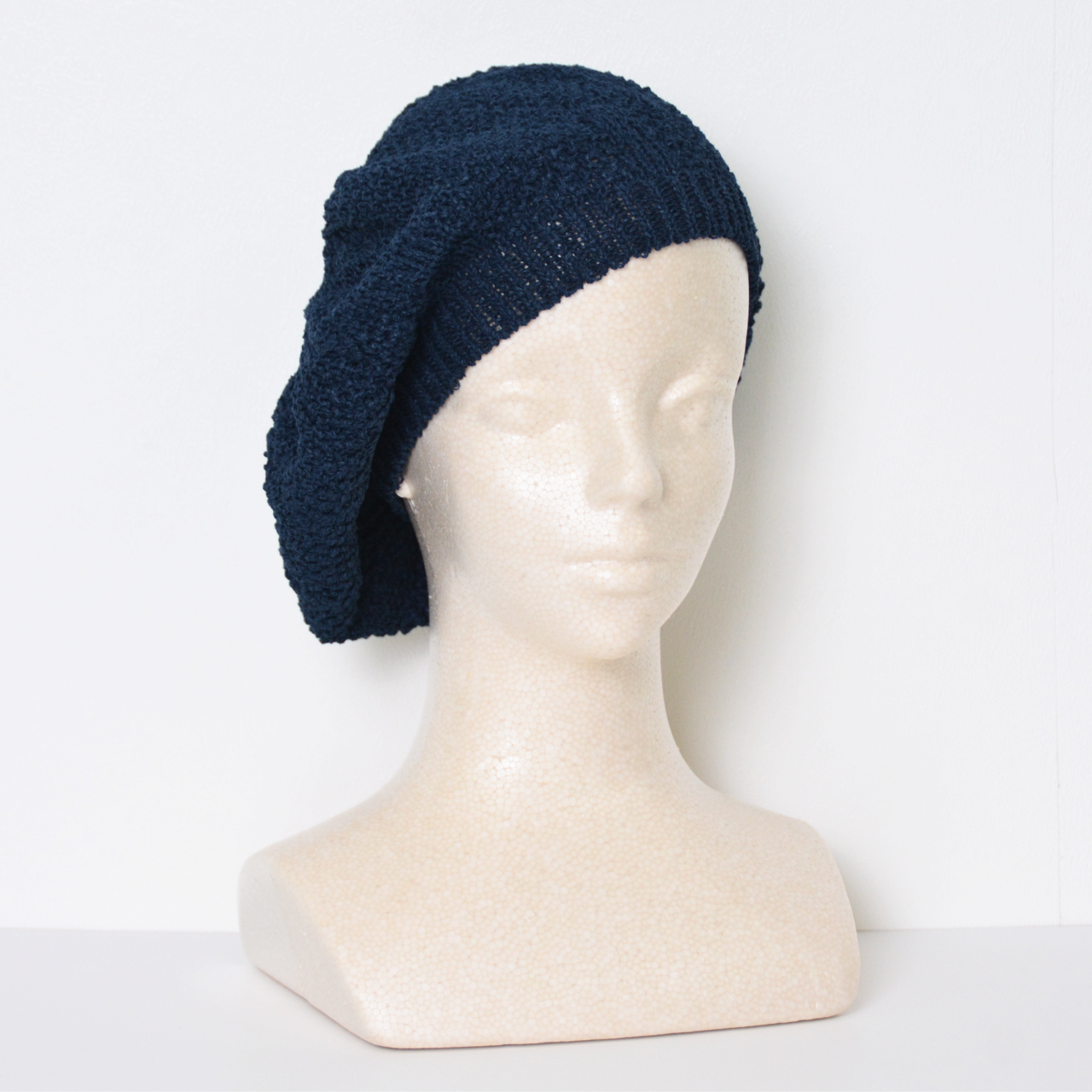 ベレー帽春夏用ナチュラルコーデ【和紙素材】