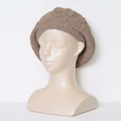 ベレー帽春夏用ナチュラルコーデ【和紙素材】