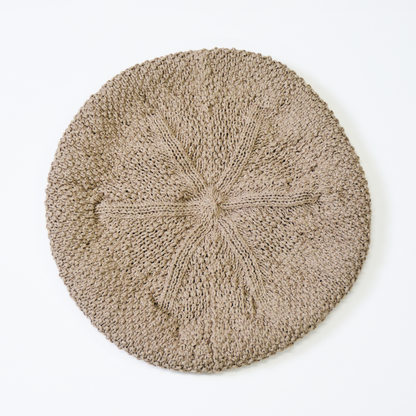 ベレー帽春夏用ナチュラルコーデ【和紙素材】