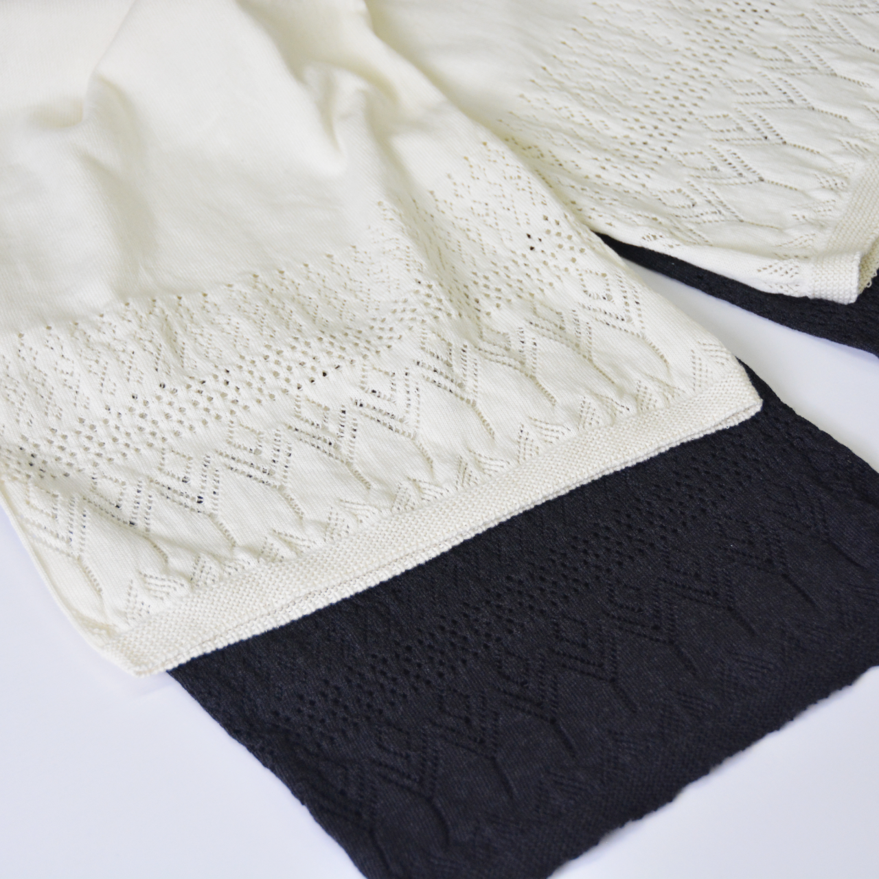 シルク100％とオーガニックコットン100％のワイドペチパンツ