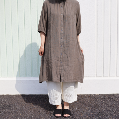 シルク100％とオーガニックコットン100％のワイドペチパンツ