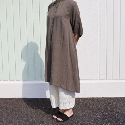 シルク100％とオーガニックコットン100％のワイドペチパンツ