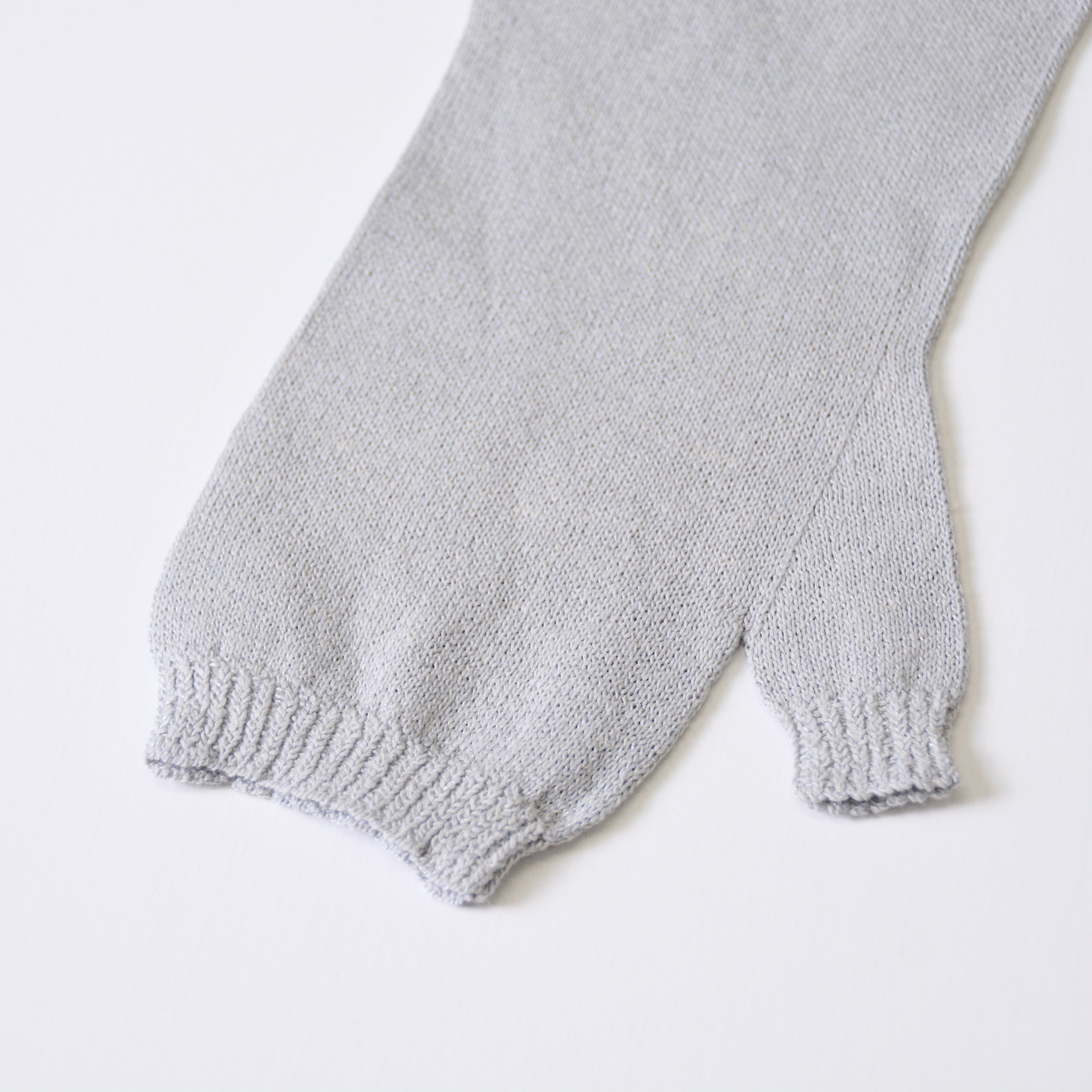 夏用UVカット美濃和紙糸おしゃれバイカラーアームカバーロング