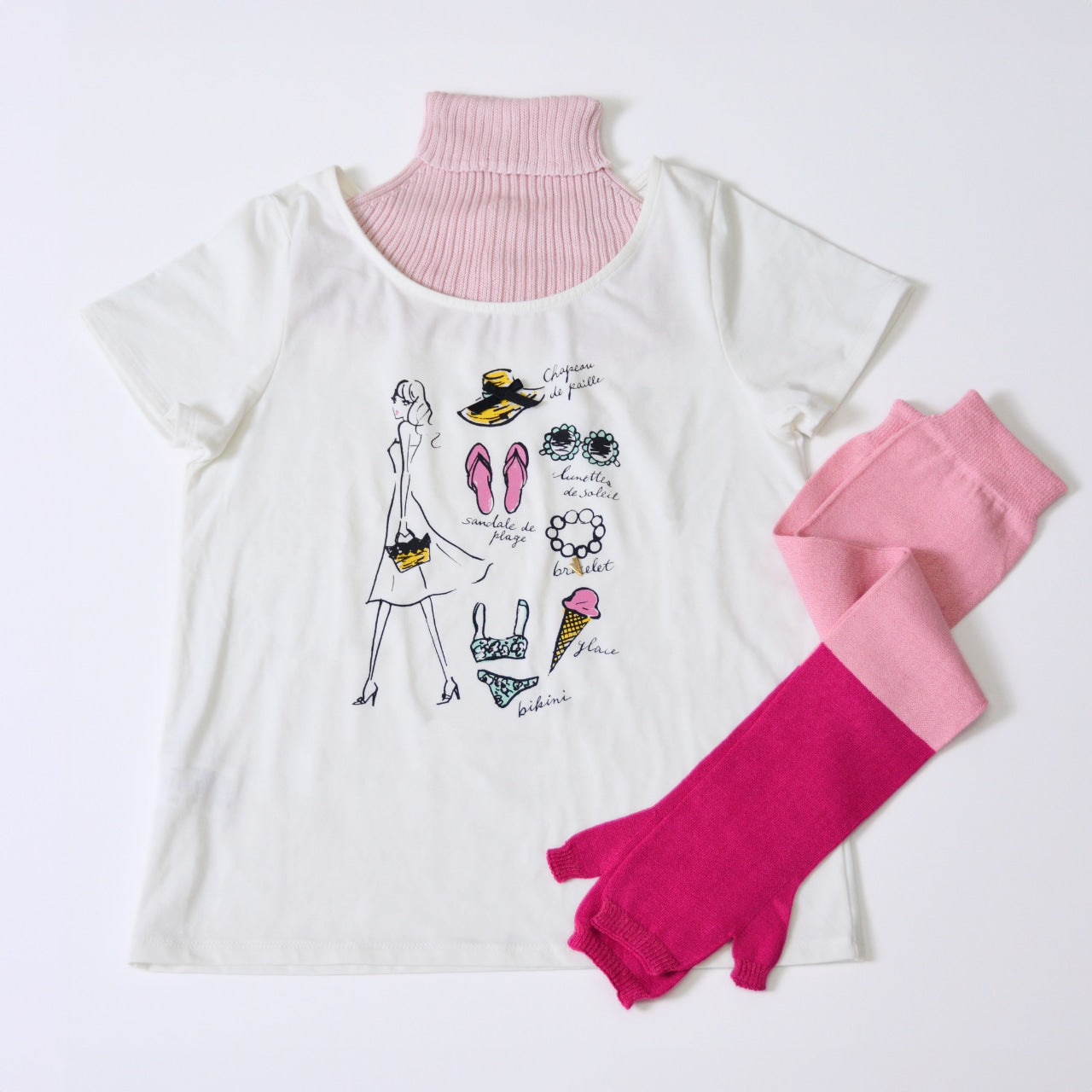 夏用UVカット美濃和紙糸おしゃれバイカラーアームカバーロング