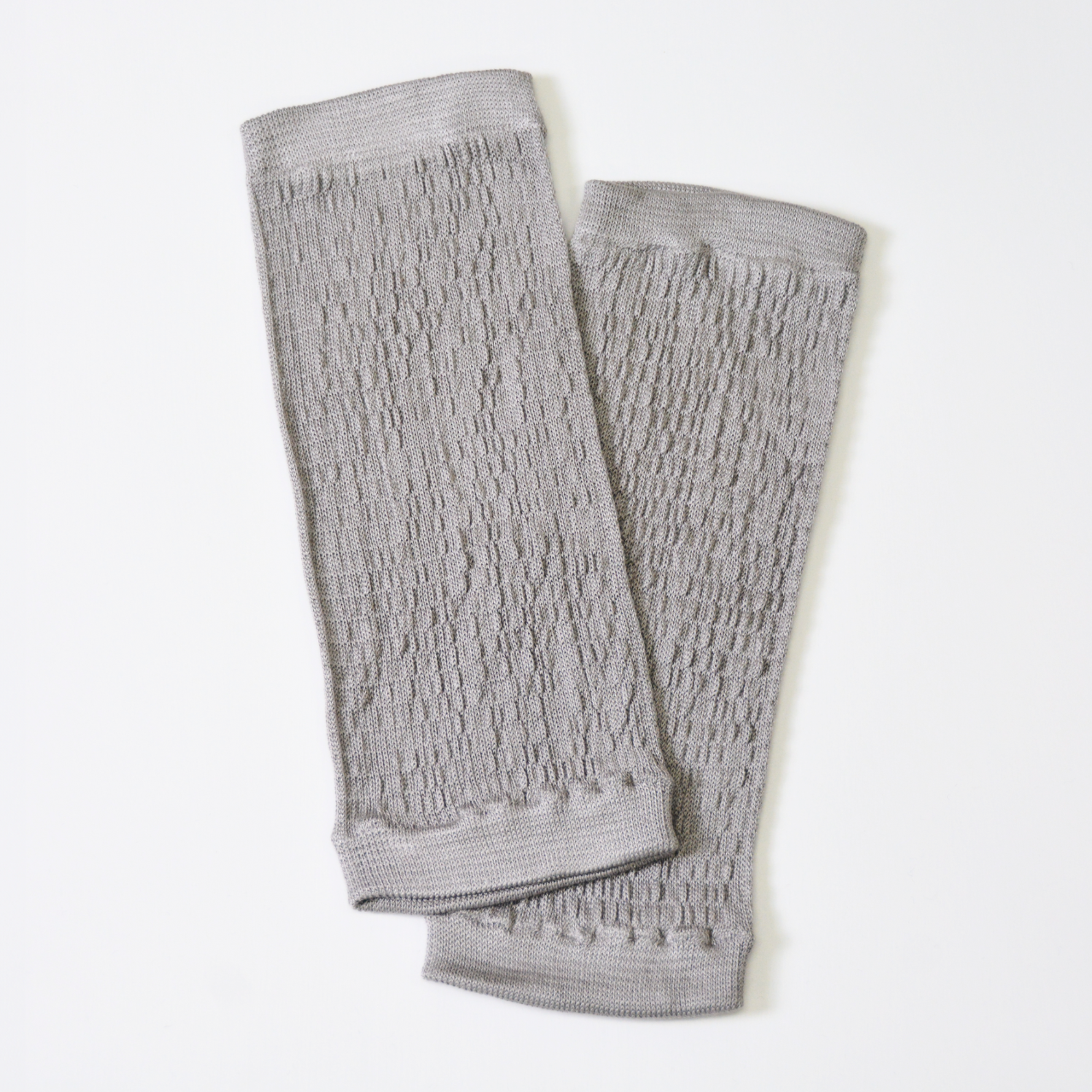 薄手シルクレッグウォーマーかかとなし冷え取り・室内用就寝用