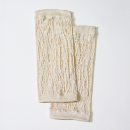 薄手シルクレッグウォーマーかかとなし冷え取り・室内用就寝用