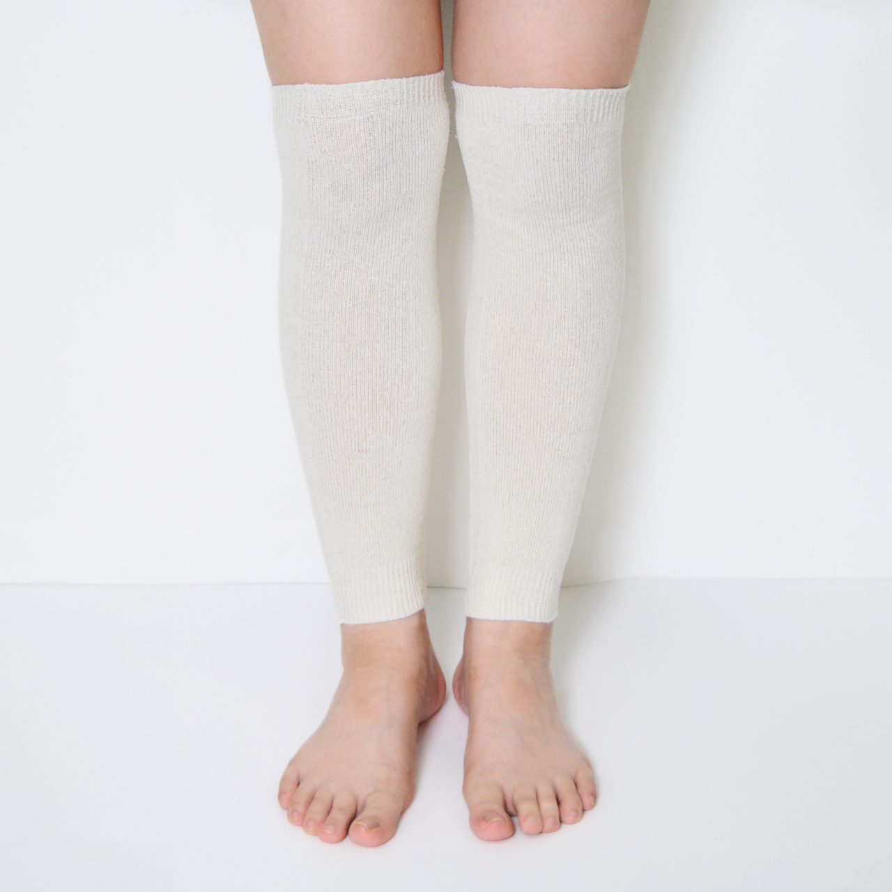 レッグウォーマーかかとなし冷え取り・室内就寝用