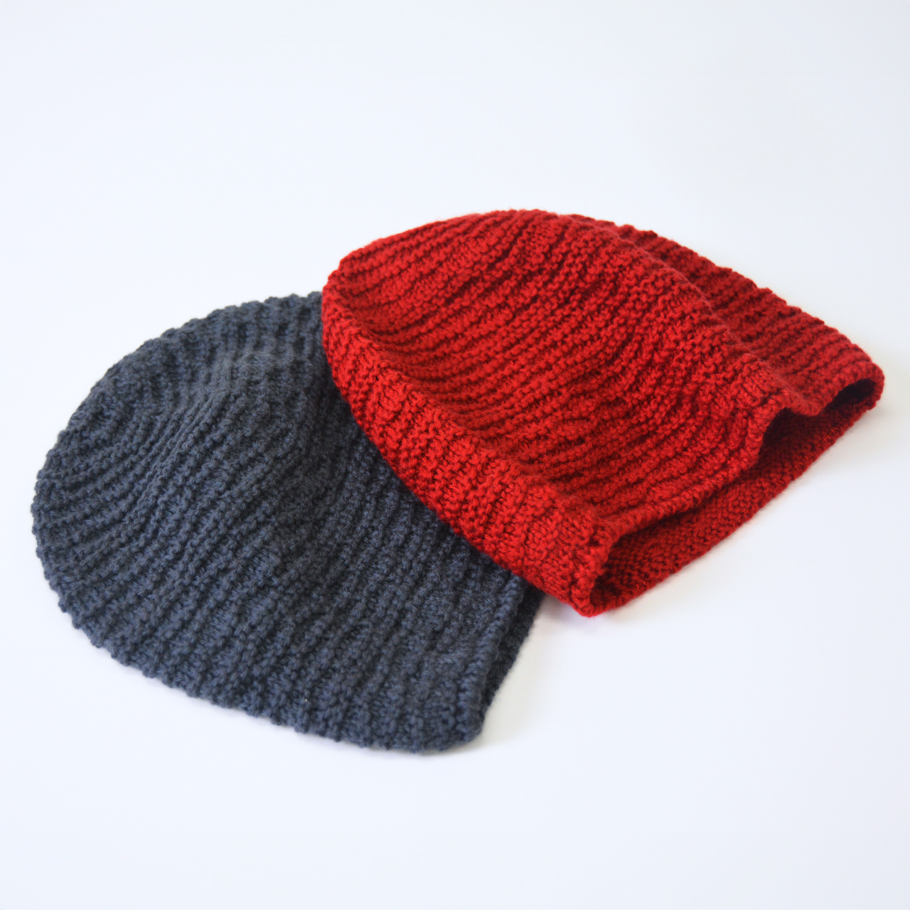 ニット帽ラムウール100％ビーニー帽