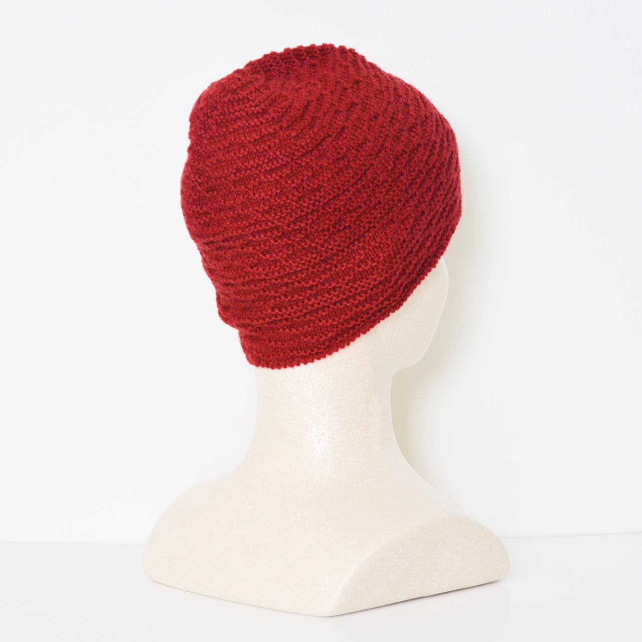 ニット帽ラムウール100％ビーニー帽