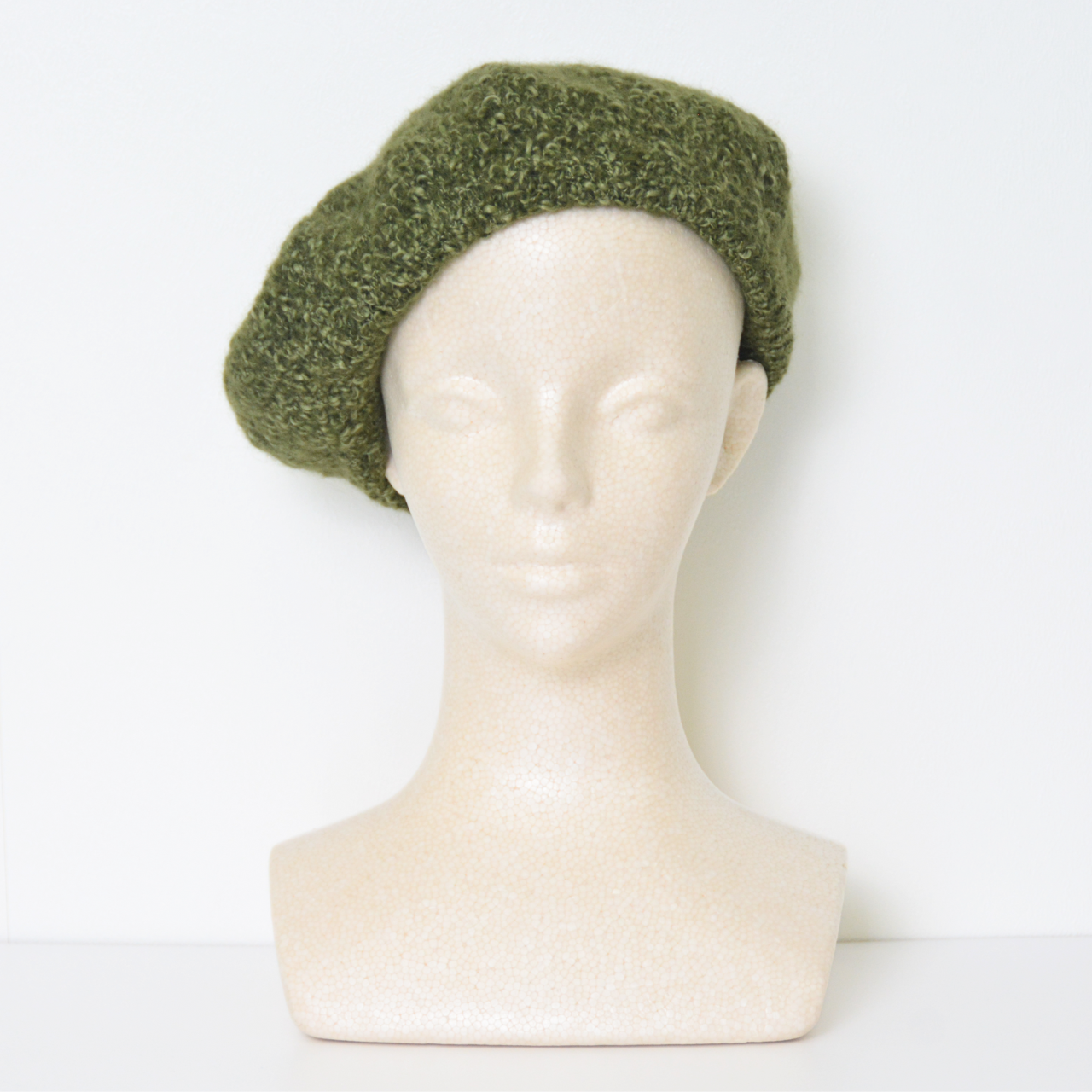 ウール混 スラブベレー帽