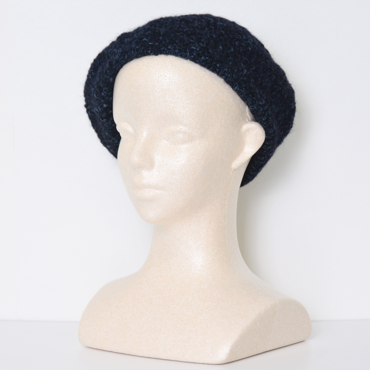 ウール混 スラブベレー帽