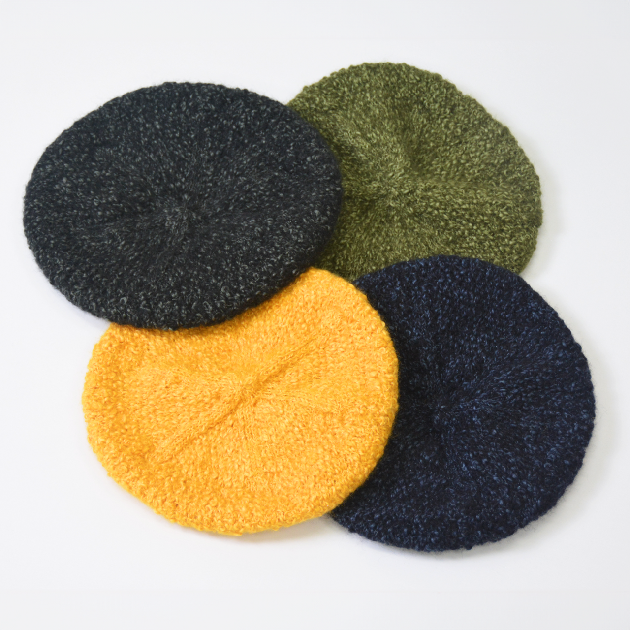 ウール混 スラブベレー帽