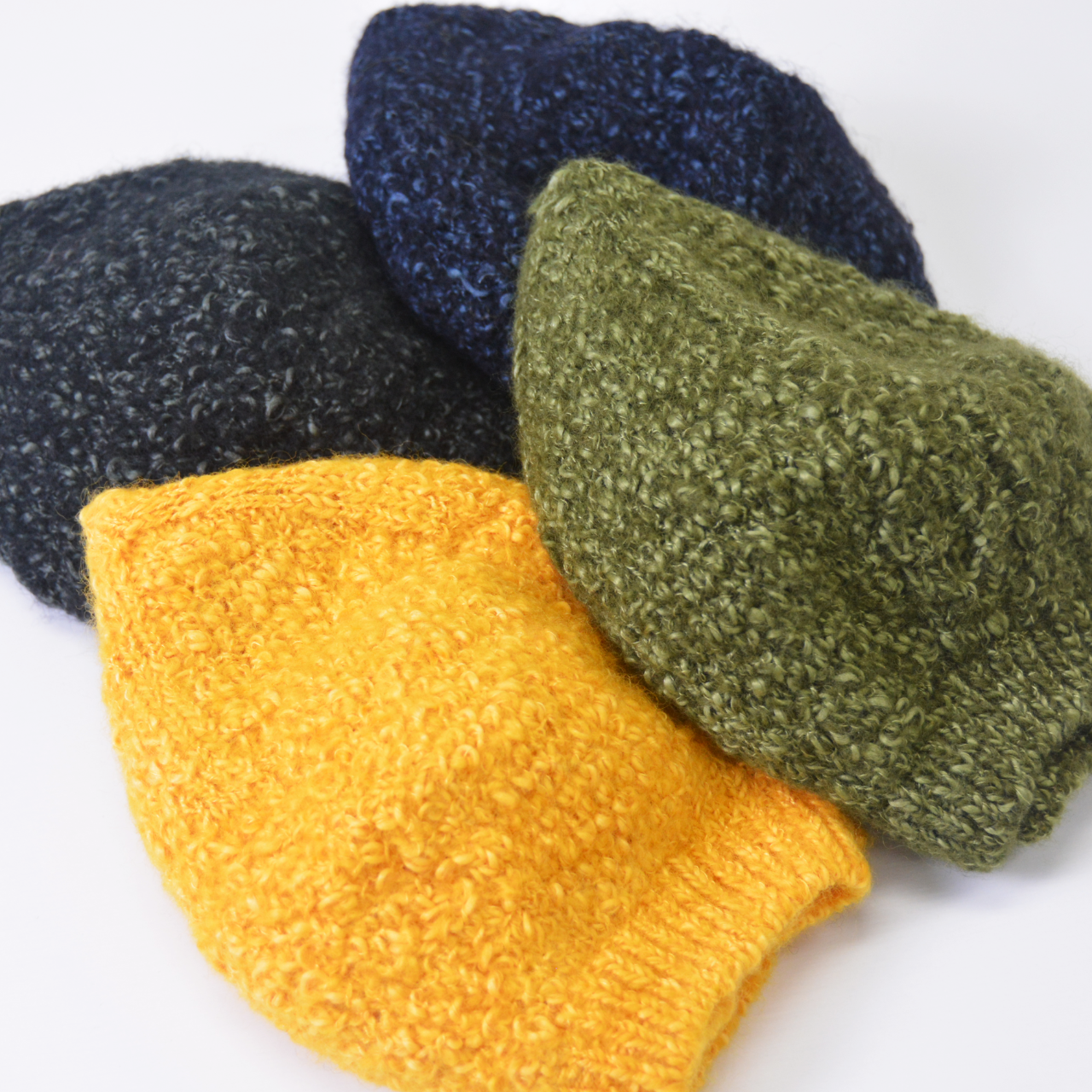 ウール混 スラブベレー帽