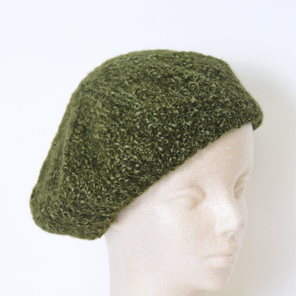 ウール混 スラブベレー帽