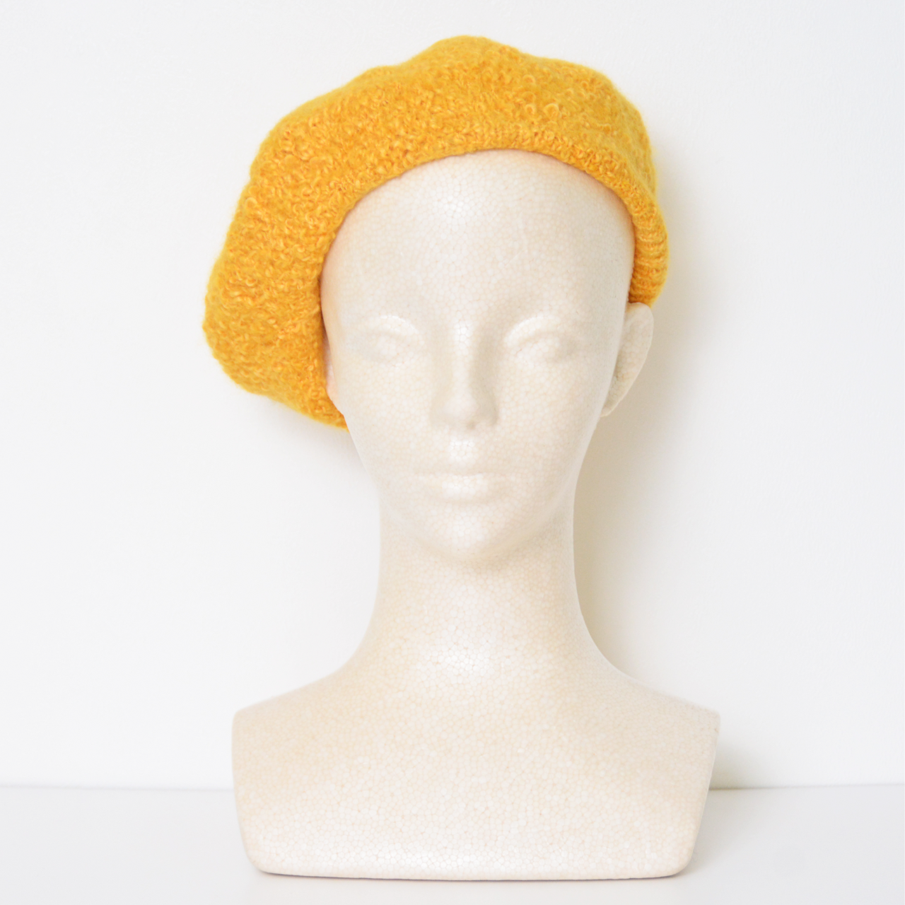 ウール混 スラブベレー帽