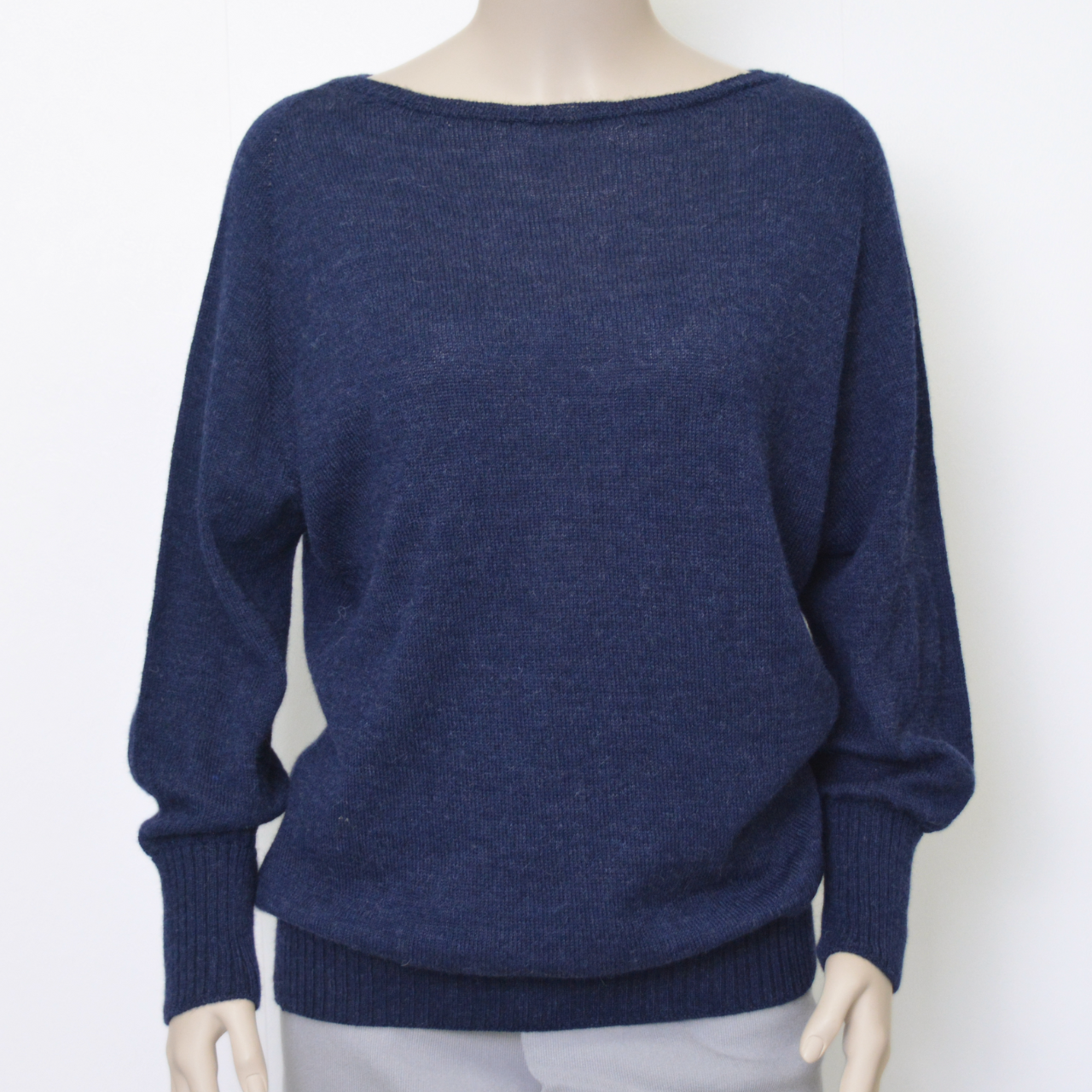 ベビーアルパカ100％ ボートネック セーター