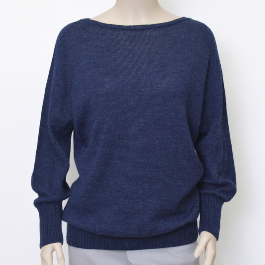 ベビーアルパカ100％ ボートネック セーター