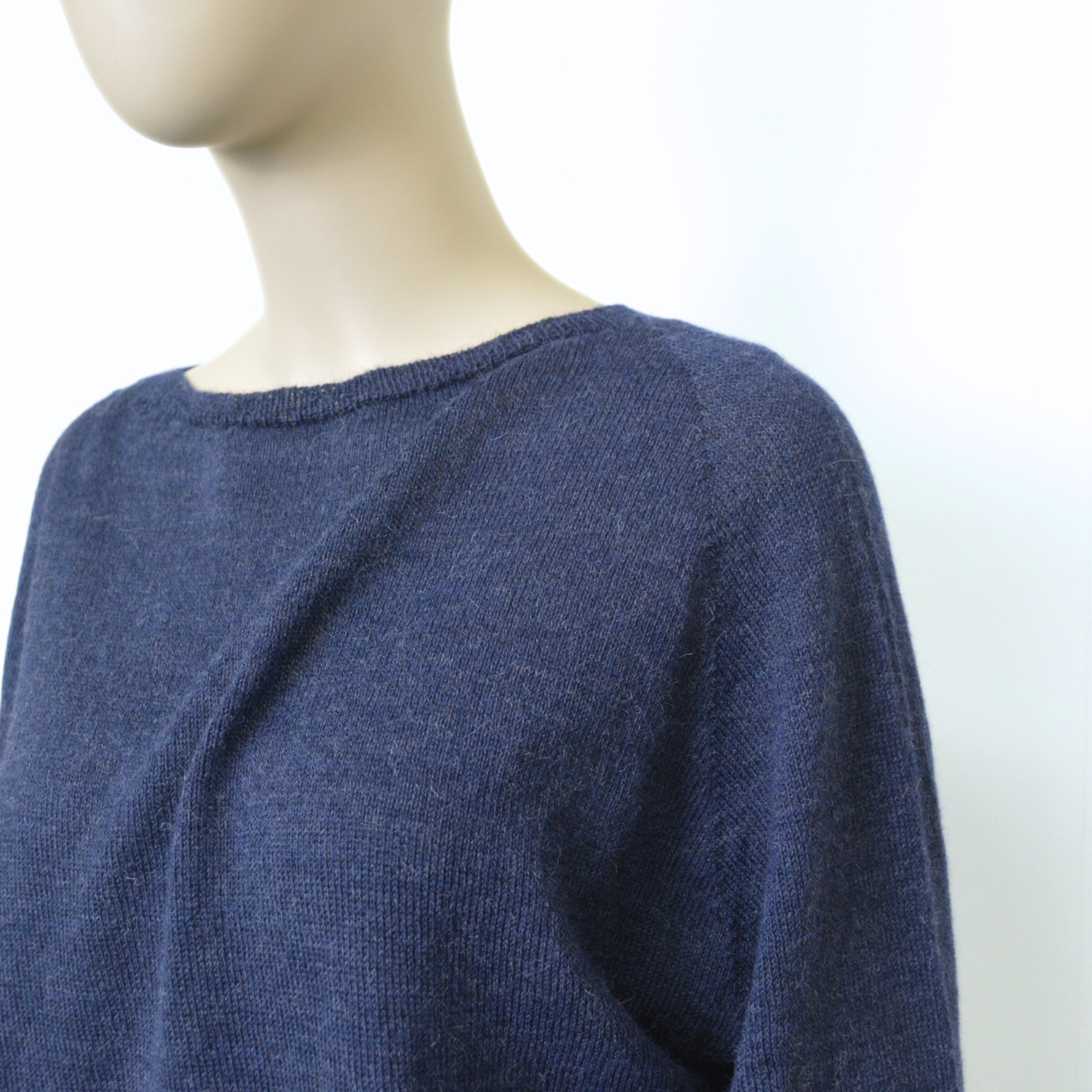 ベビーアルパカ100％ ボートネック セーター