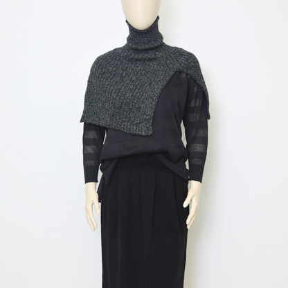 ウール混 スラブハイネックスヌード