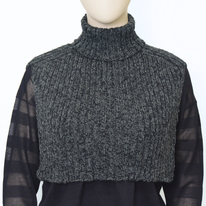 ウール混 スラブハイネックスヌード