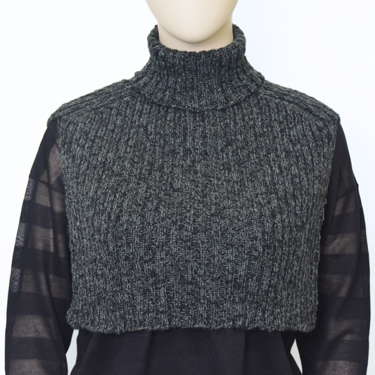 ウール混 スラブハイネックスヌード