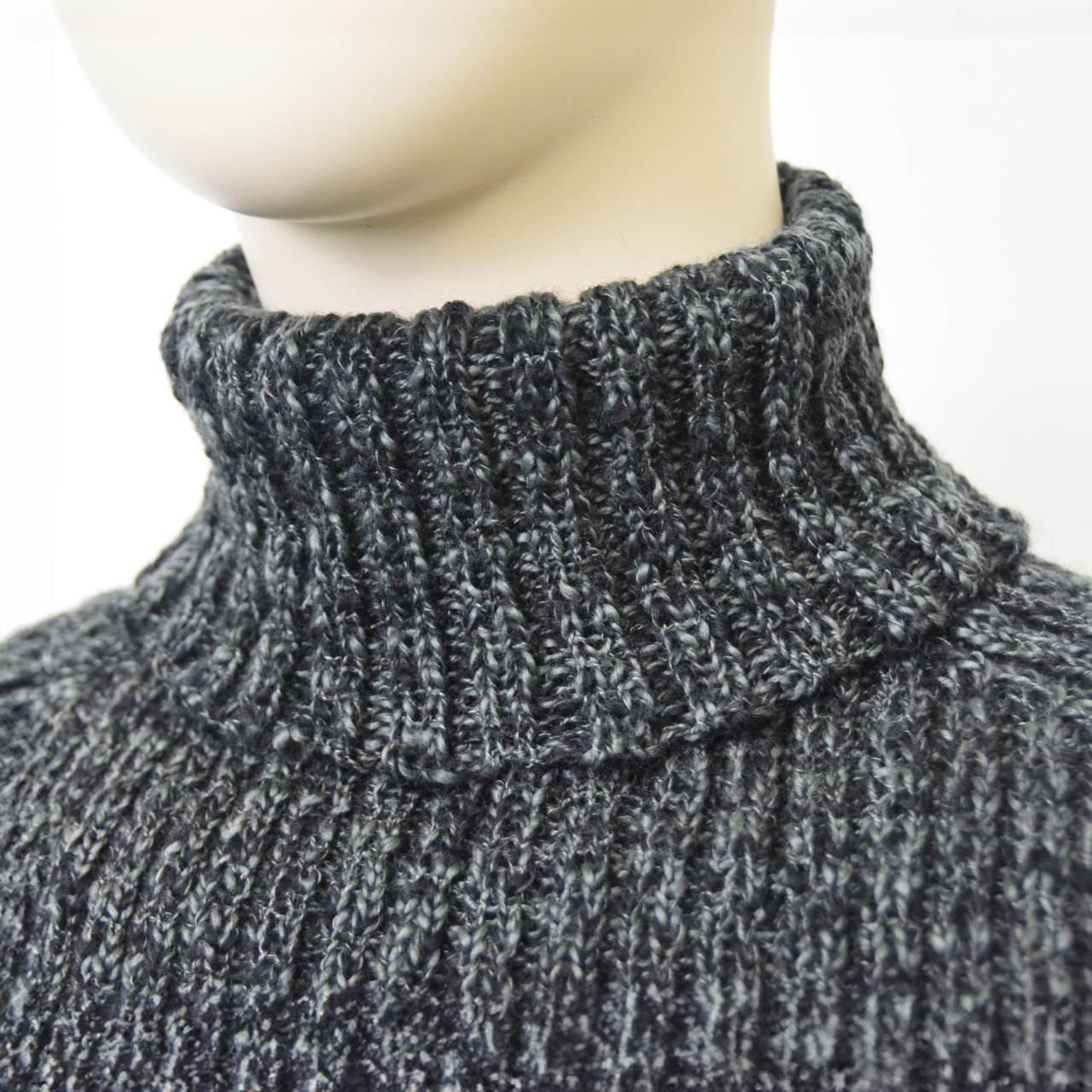 ウール混 スラブハイネックスヌード