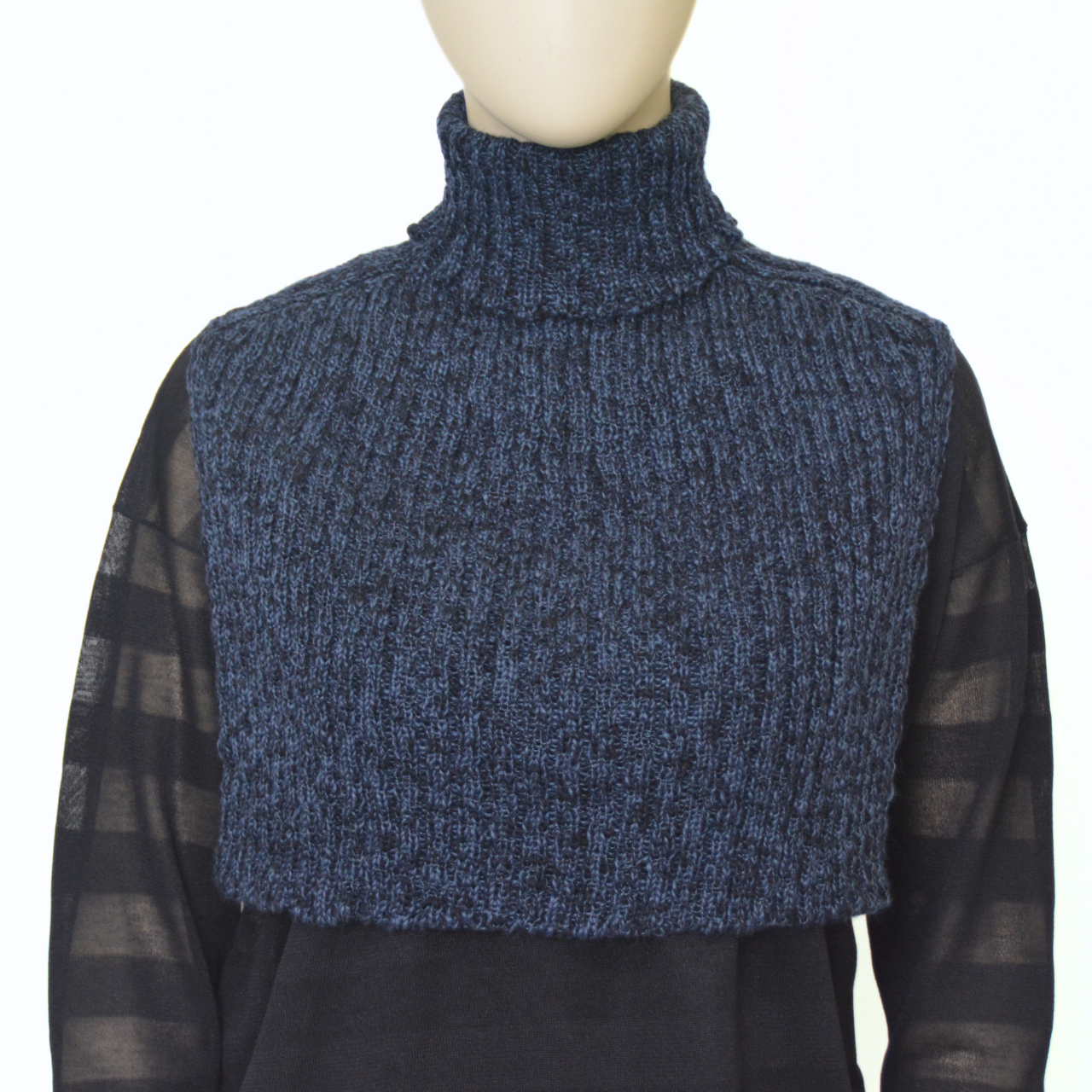 ウール混 スラブハイネックスヌード