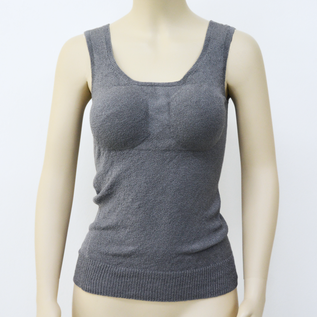 上質シルク90% ブラ付きタンクトップインナー