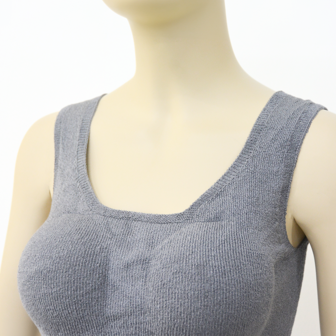 上質シルク90% ブラ付きタンクトップインナー