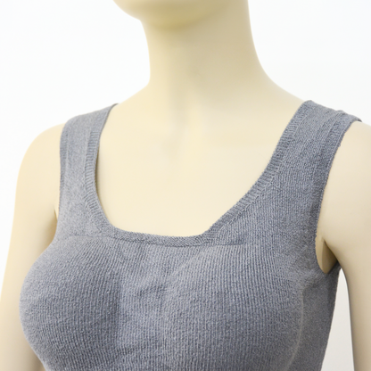 上質シルク90% ブラ付きタンクトップインナー