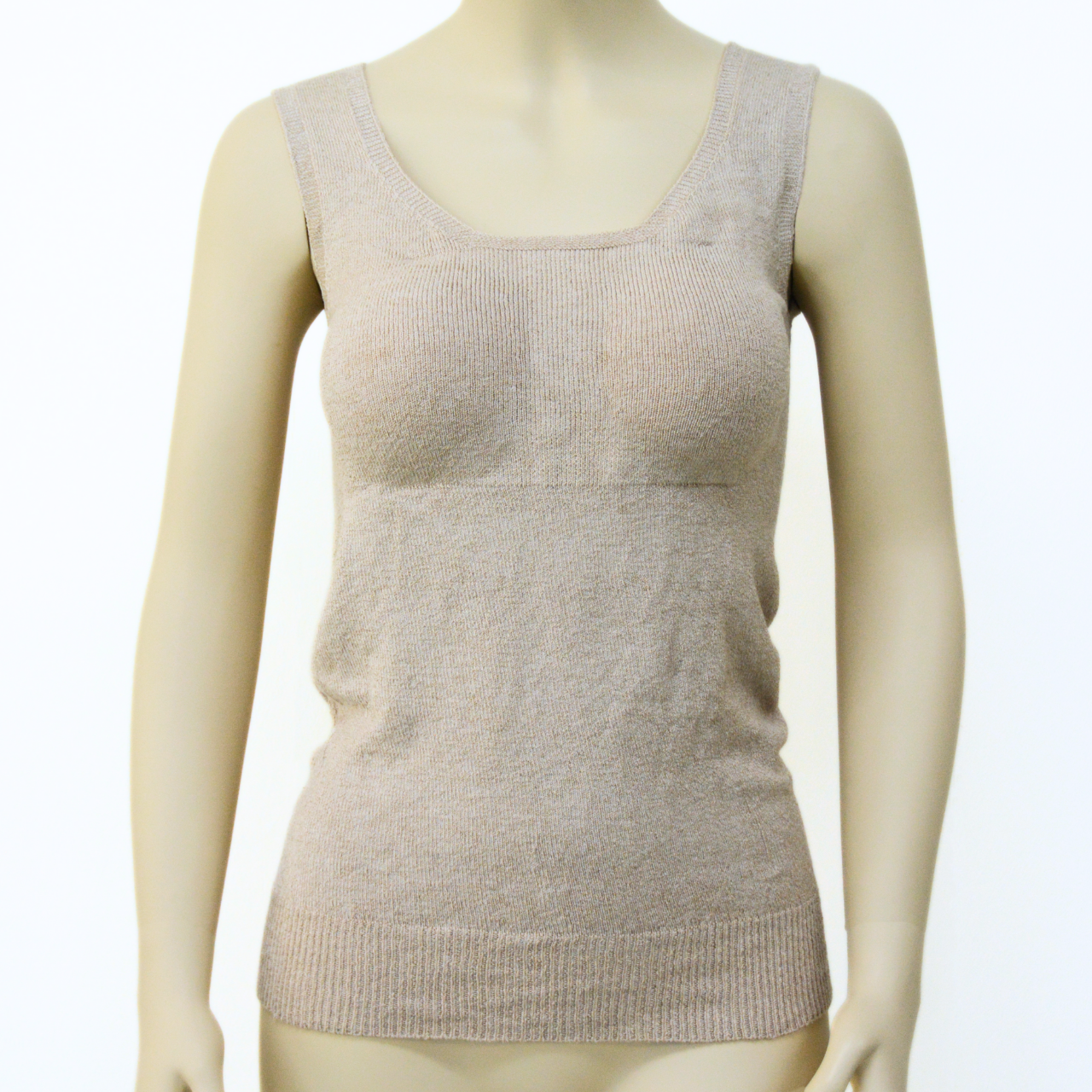 上質シルク90% ブラ付きタンクトップインナー