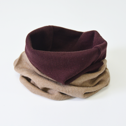 〈各5点限定〉ラムウール混 バイカラーネックウォーマー