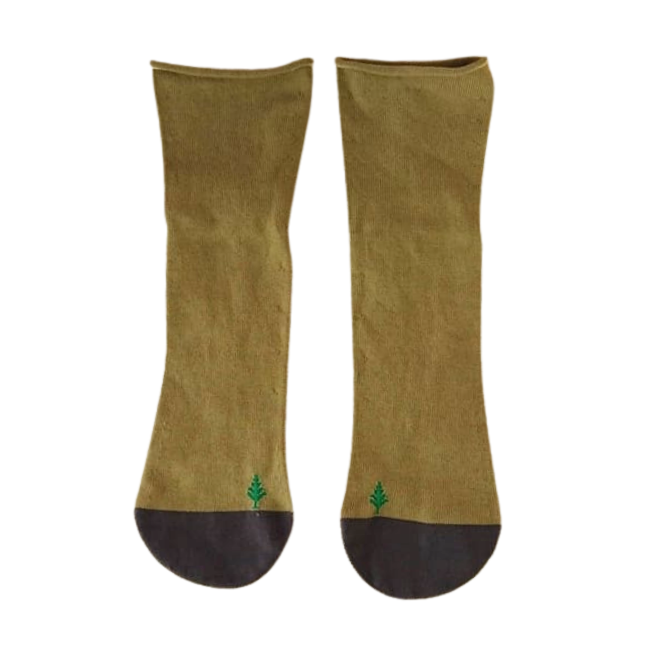 オーガニックコットンのバイカラーソックス～足首に優しいゴムフリー