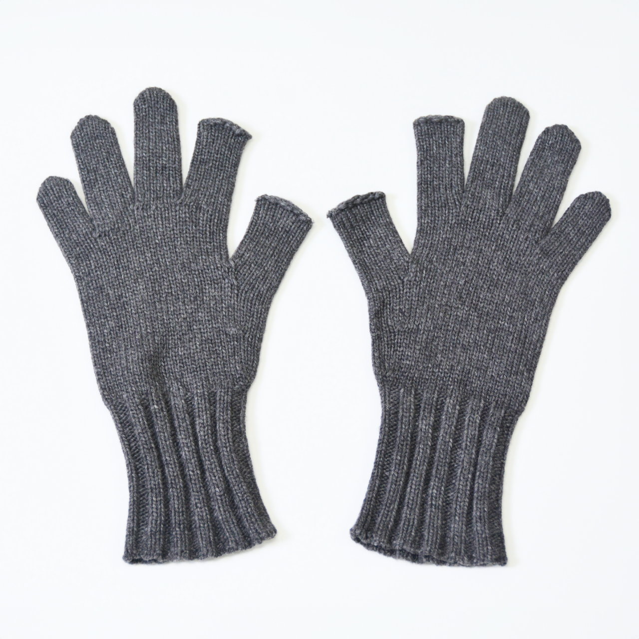 綿リリアン カシミヤタッチ手袋 指先フリー