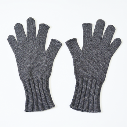 綿リリアン カシミヤタッチ手袋 指先フリー