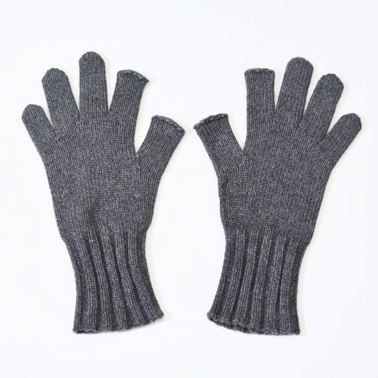 綿リリアン カシミヤタッチ手袋 指先フリー