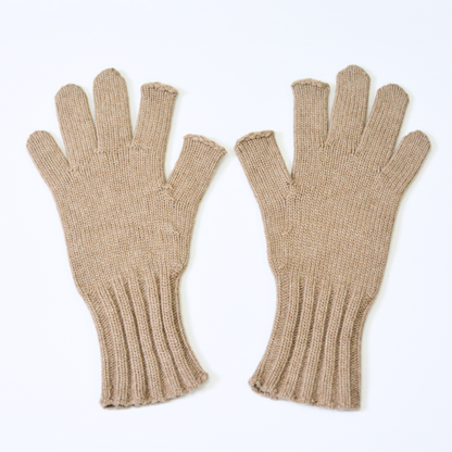 綿リリアン カシミヤタッチ手袋 指先フリー