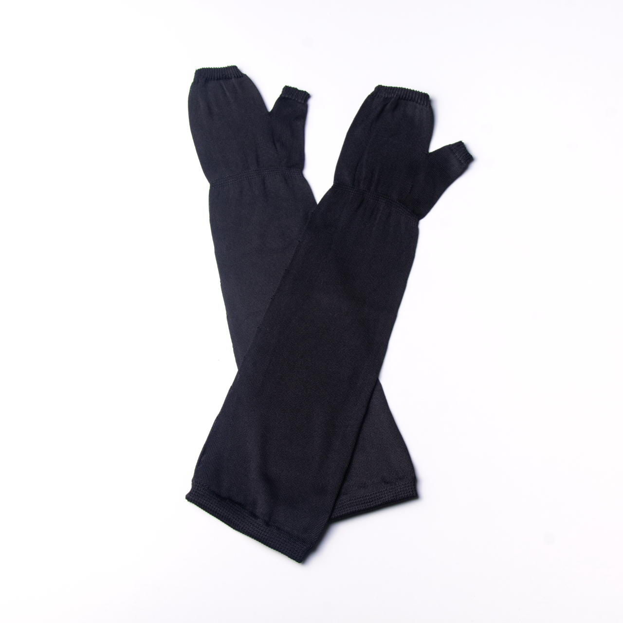 ひんやりシルク100％ UVアームカバー ミドル丈