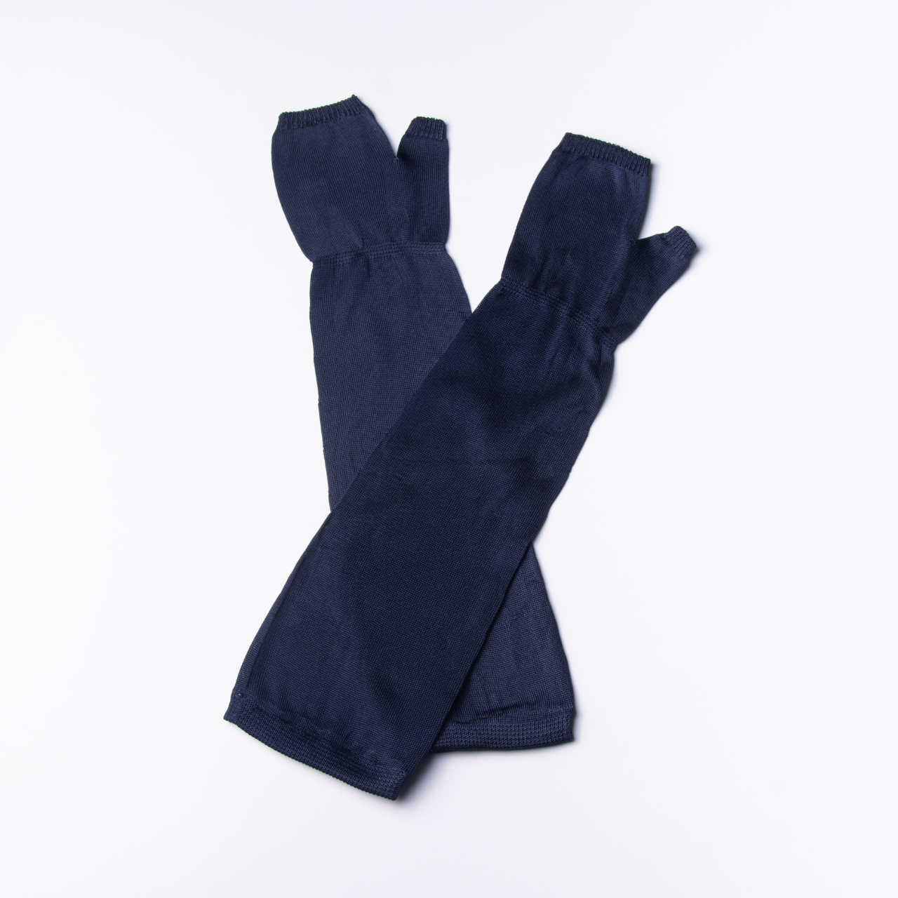 ひんやりシルク100％ UVアームカバー ミドル丈