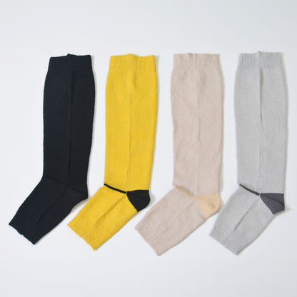 レッグウォーマーかかと付きシルク90％冷えケア・温活に