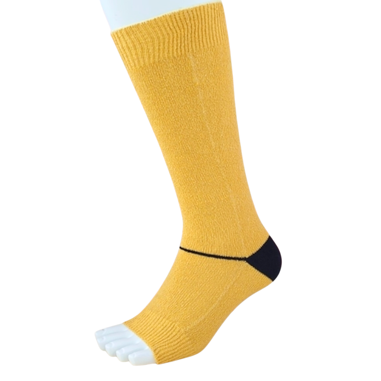 レッグウォーマーかかと付きシルク90％冷えケア・温活に