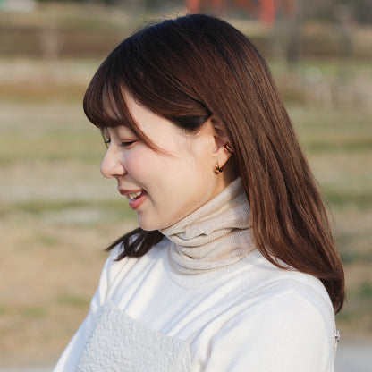 保湿保温シルク100%のネックガード