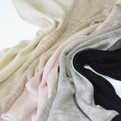 保湿保温シルク100%のネックガード