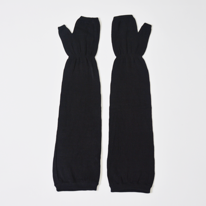 夏用UVカットアームカバーロング丈 シルク100%