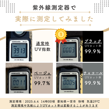 夏用UVカットアームカバーロング丈 シルク100%